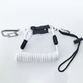 Dive Camera Lanyard, Stainless Steel Spring Cord for GoPro Action Cameras, Flashlight Safety Tether