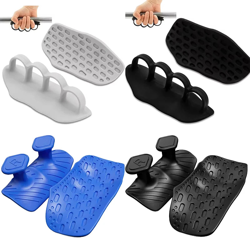 Anti-Slip Grips for Weight Lifting Pull-Ups Gym Training Unisex Ergonomic Rubber Hand Protector Strengthener Handle Gloves